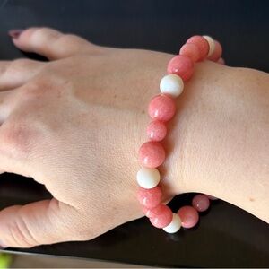 Handmade Stone and Shell Bracelet